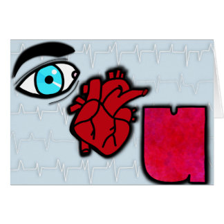 Eye Heart U (Blank Inside)