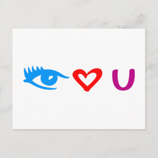 eye I love you Postcard