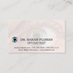 Eye Icon   Optometrist Logo Business Card
