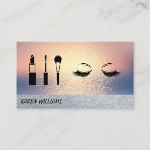 Eye Lash Glitter   Makeup Artist Business Card