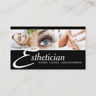 Eye Lashes Extensions Wax Facials Spa Salon Beauty Business Card