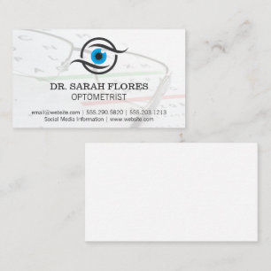 Eye Logo   Prescription Glasses Business Card