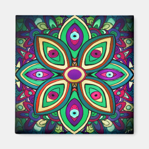 Eye Lotus Art Magnet