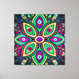 Eye Lotus (Wrapped Canvas Art Print)