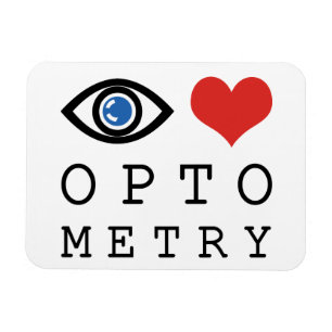 Eye Love Heart Optometry - Optometrist Eye Chart Magnet