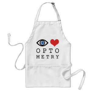 Eye Love Heart Optometry - Optometrist Eye Chart Standard Apron