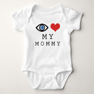 Eye Love My Mummy Custom Baby Bodysuit