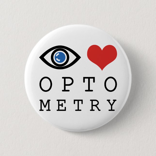 Eye Love Optometry 6 Cm Round Badge (Front)