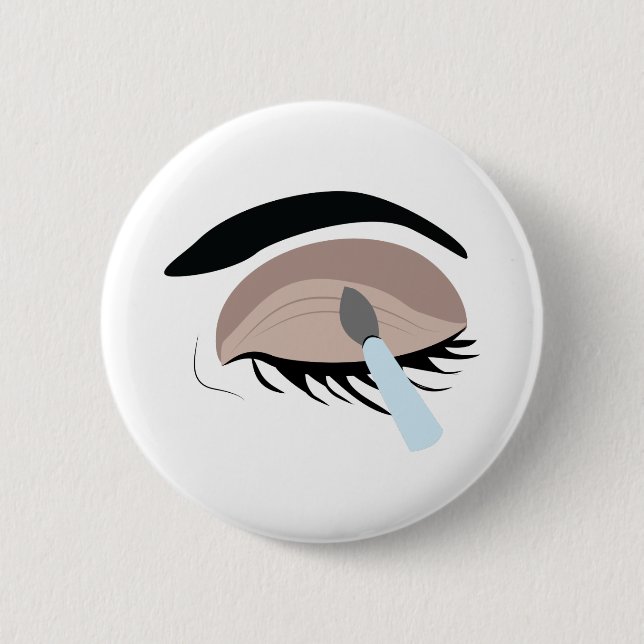 Eye Makeup 6 Cm Round Badge (Front)