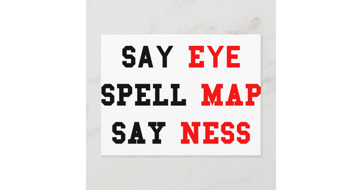 Eye Map Ness Postcard Zazzle