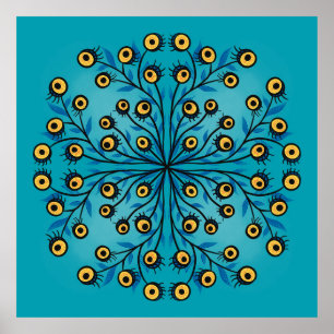 Eye Monster Weird Symmetry Creature Poster