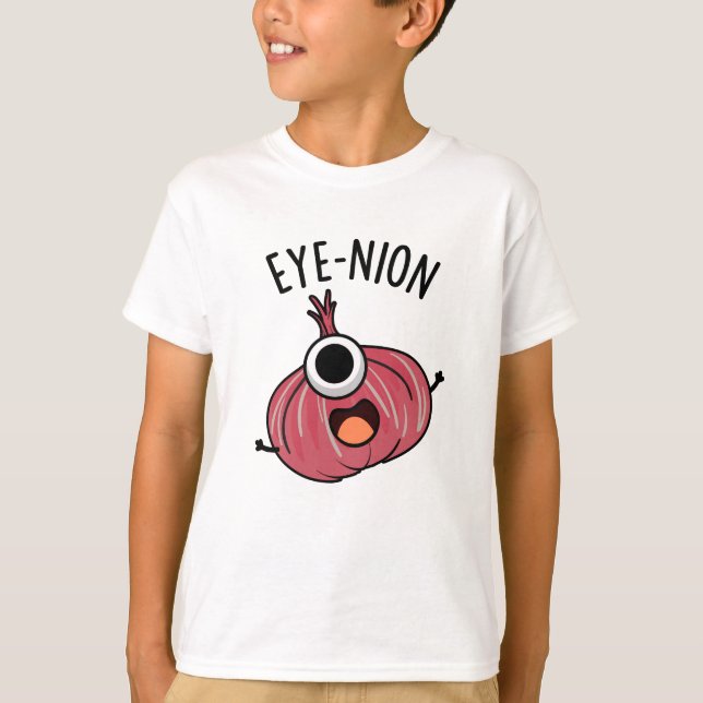 Eye-nion Funny Onion Pun  T-Shirt (Front)