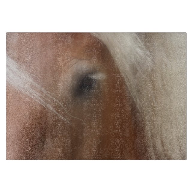 Eye Of A Belgian Draught Horse Animal Cutting Board (Front)