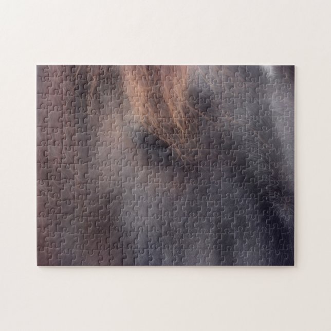 Eye Of A Contented Horse Animal Jigsaw Puzzle (Horizontal)