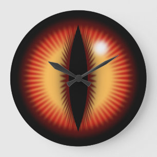 Eye of a dragon large clock