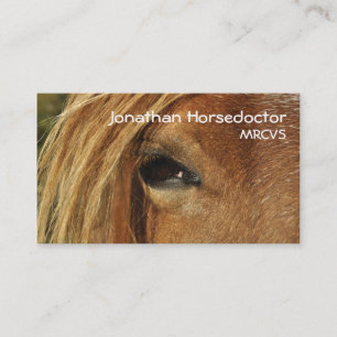 Eye of a horse business card