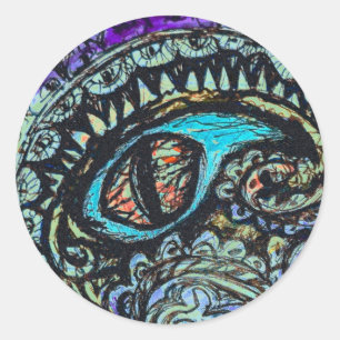 Eye of a Sea Monster Classic Round Sticker