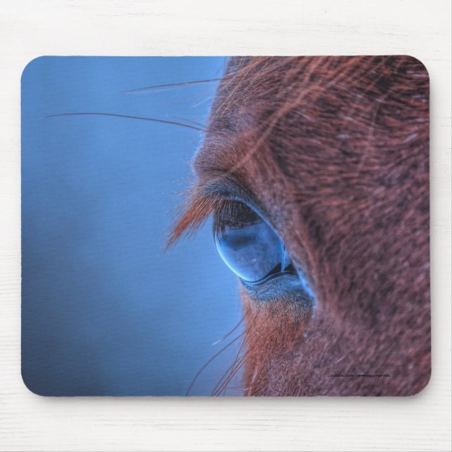 Eye of Chestnut Horse Equine Photo Mouse Mat (Front)