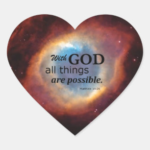 Eye of God Heart Sticker