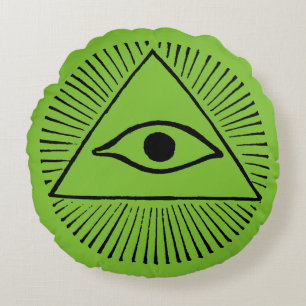 Eye Of God Round Cushion