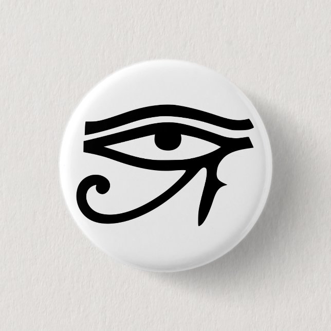 eye of horus 3 cm round badge (Front)
