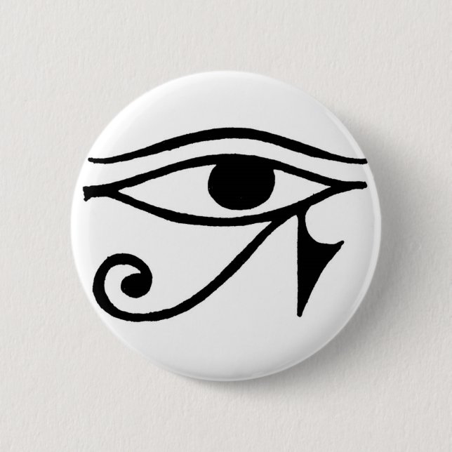 Eye of Horus 6 Cm Round Badge (Front)