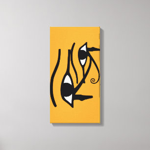 Eye of Horus - Anch - Life Key - Hieroglyphs Canvas Print
