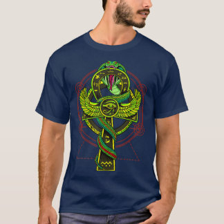 Eye Of Horus Ankh Serpent Snake Hieroglyphs T-Shirt
