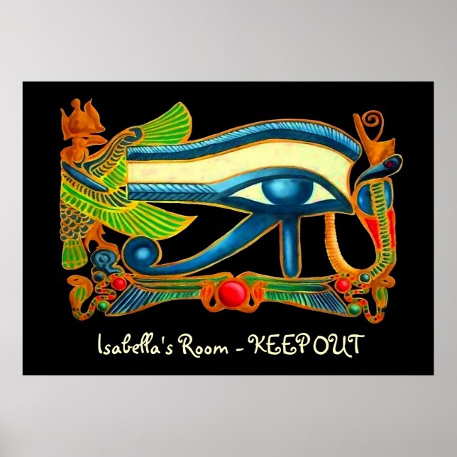 Eye Of Horus bedroom door poster (Front)