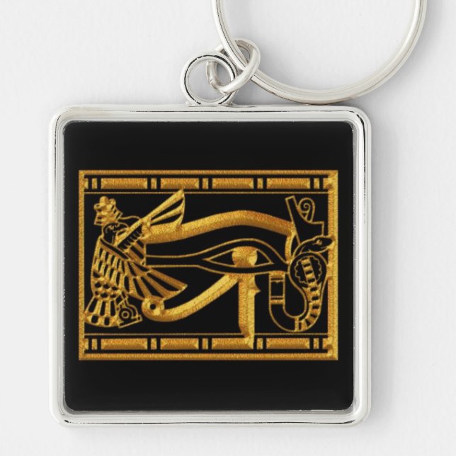 Eye Of Horus Bronze Egyptian Key Chain (Front)