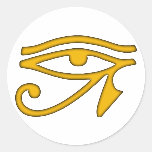 Eye of Horus Classic Round Sticker (Front)