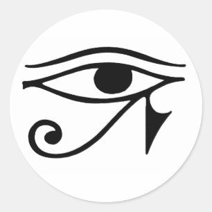 eye of horus classic round sticker