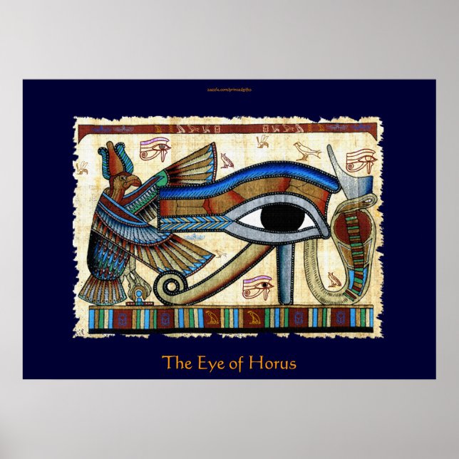 EYE OF HORUS Egyptian Art Poster (Front)