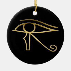 Eye of Horus Egyptian symbol Ceramic Tree Decoration