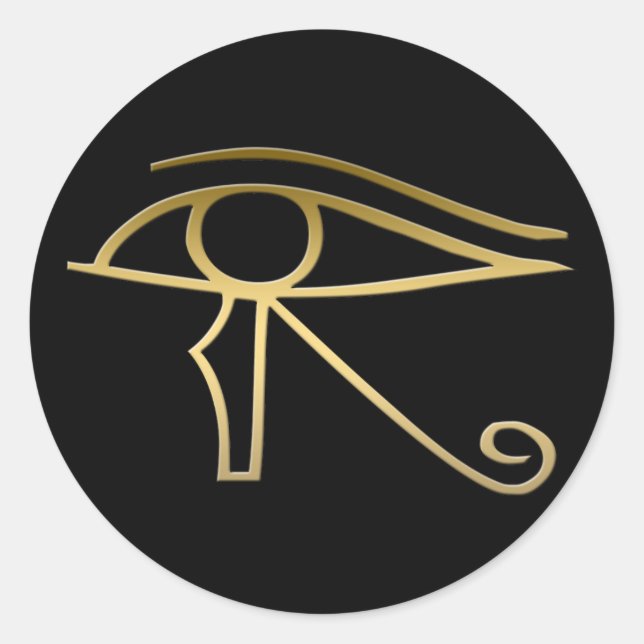 Eye of Horus Egyptian symbol Classic Round Sticker (Front)