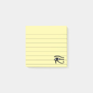 Eye Of Horus Egyptian Symbol Ink Drawing Lined 3x3 Post-it Notes