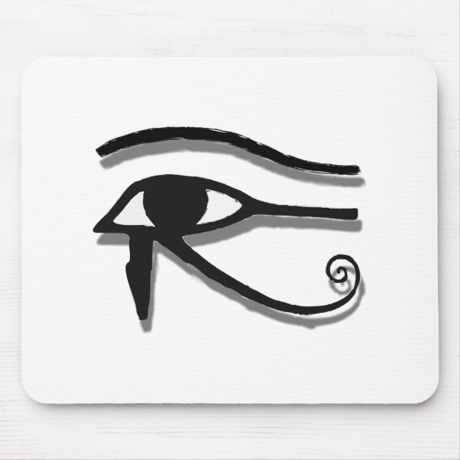 Eye Of Horus Egyptian Symbol Ink Drawing Mouse Mat (Front)