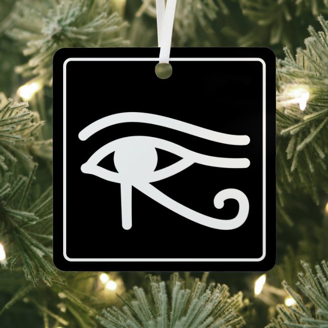 Eye of Horus Egyptian Symbol  Metal Tree Decoration (Insitu)