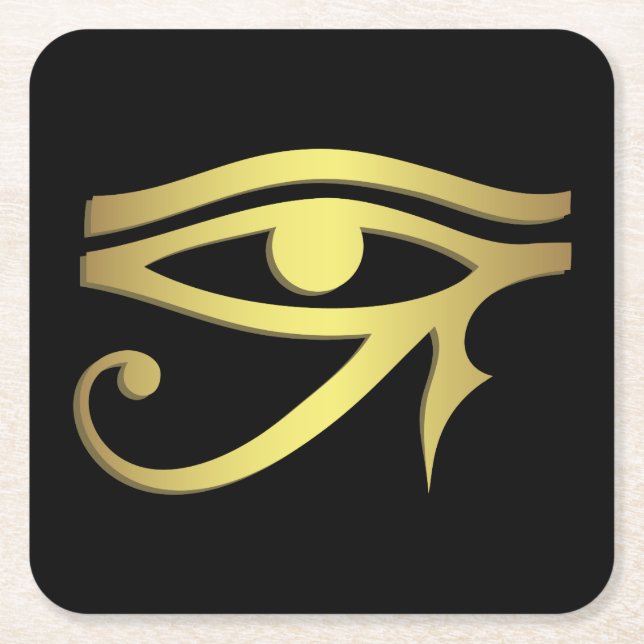 Eye of horus Egyptian symbol Square Paper Coaster (Front)