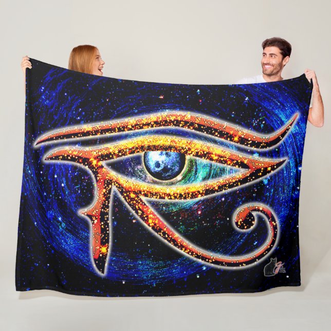 Eye Of Horus Fleece Blanket (In Situ)