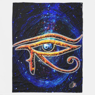 Eye Of Horus Fleece Blanket