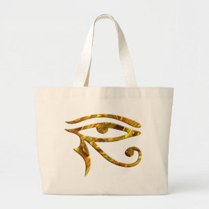 Eye Of Horus - GOLD Large Tote Bag