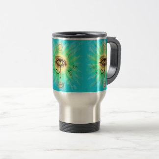 Eye of Horus - Here and now egyptian style Travel Mug