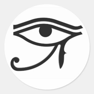 Eye of Horus, hieroglyph Classic Round Sticker