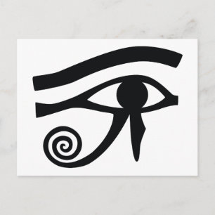 Eye of Horus Hieroglyphic Postcard