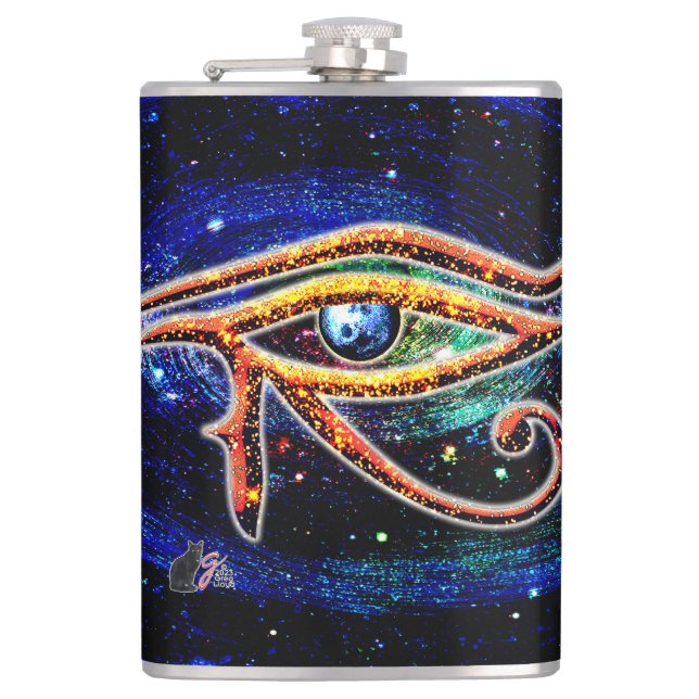 Eye Of Horus Hip Flask (Front)