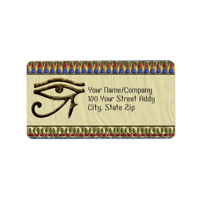 Eye of Horus Label (Front)