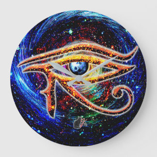 Eye Of Horus Large Clock