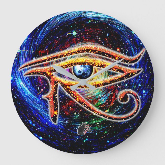 Eye Of Horus Large Clock (Front)