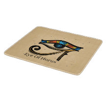 Eye Of Horus on papyrus, Egyptian hieroglyphs